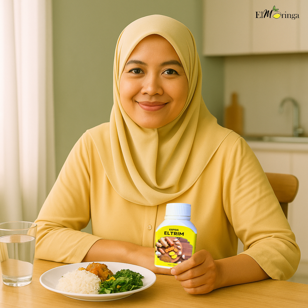 Botol Kapsul Eltrim yang mudah digunakan setiap hari